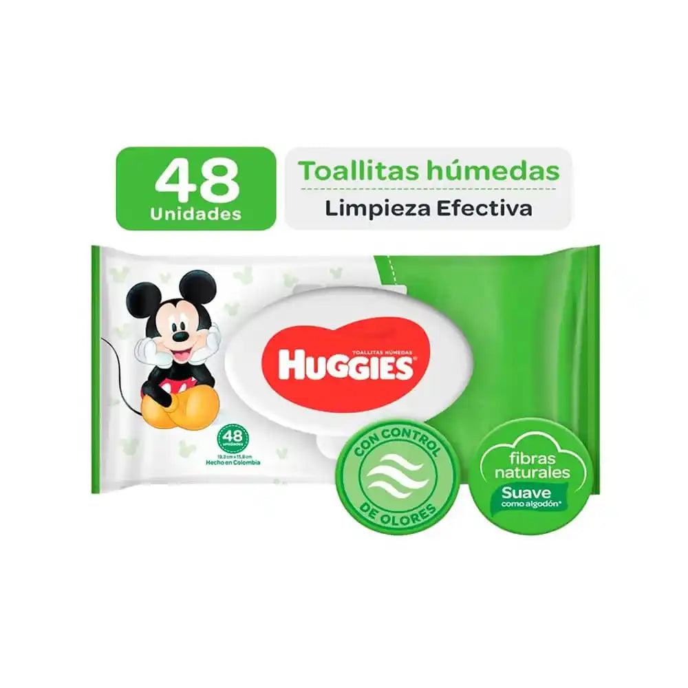 T Humedas Huggies 48Und X24Pqt Limpieza Efectiva